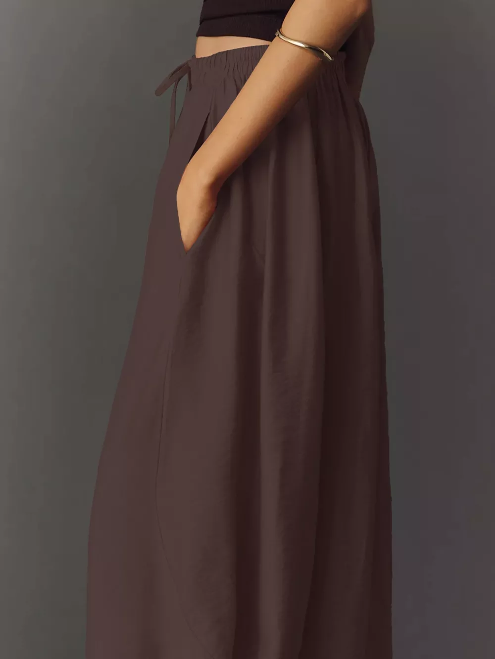 Drawstring Wide Leg Pants, image 13