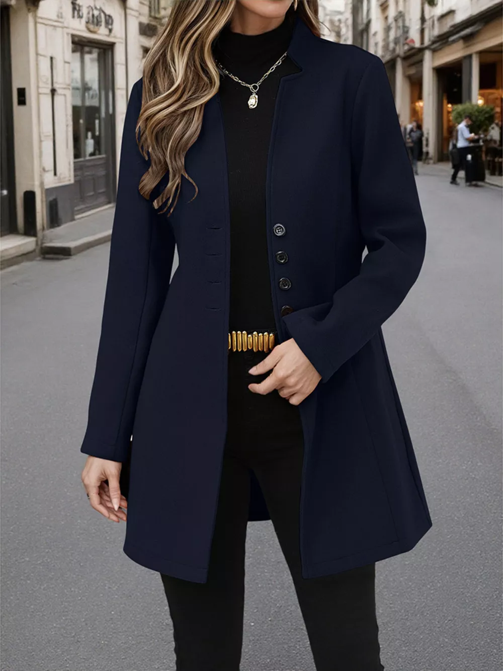 Button Up Long Sleeve Coat, image 22