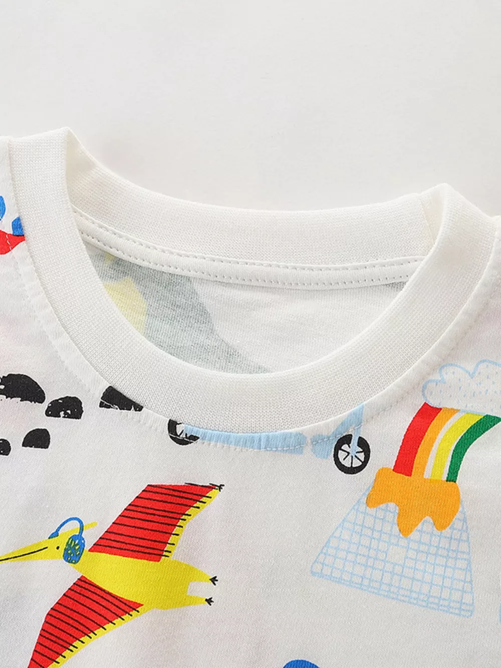 Children's Dinosaur Print Short Sleeve Tee and Shorts Set, image 2