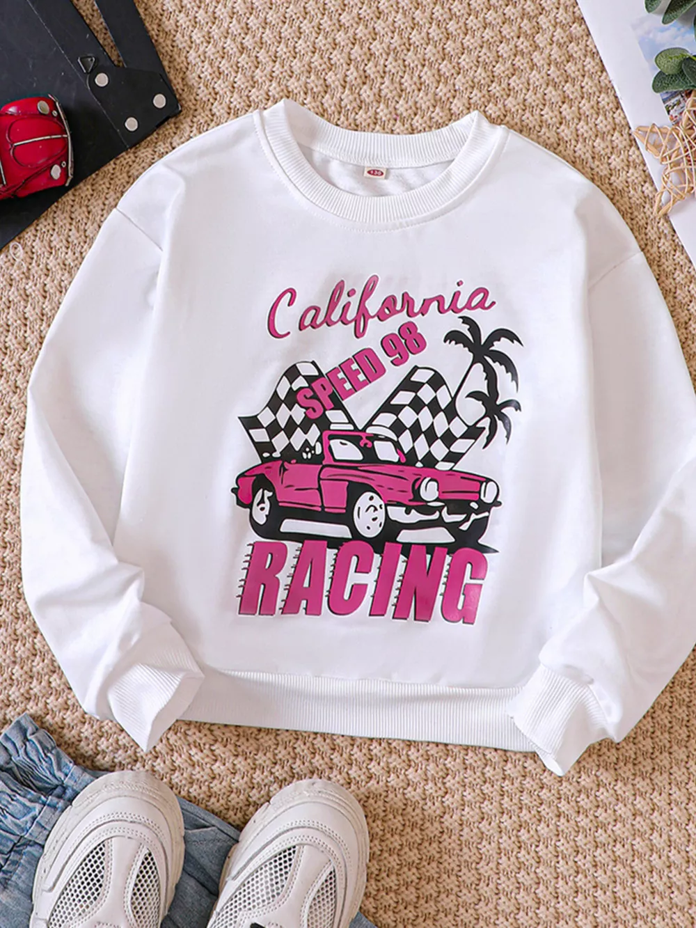 Children's Graphic Crew Neck Sweatshirt, image 2