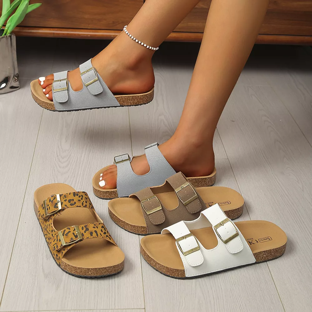 Buckle Strap Open Toe Sandals, image 2