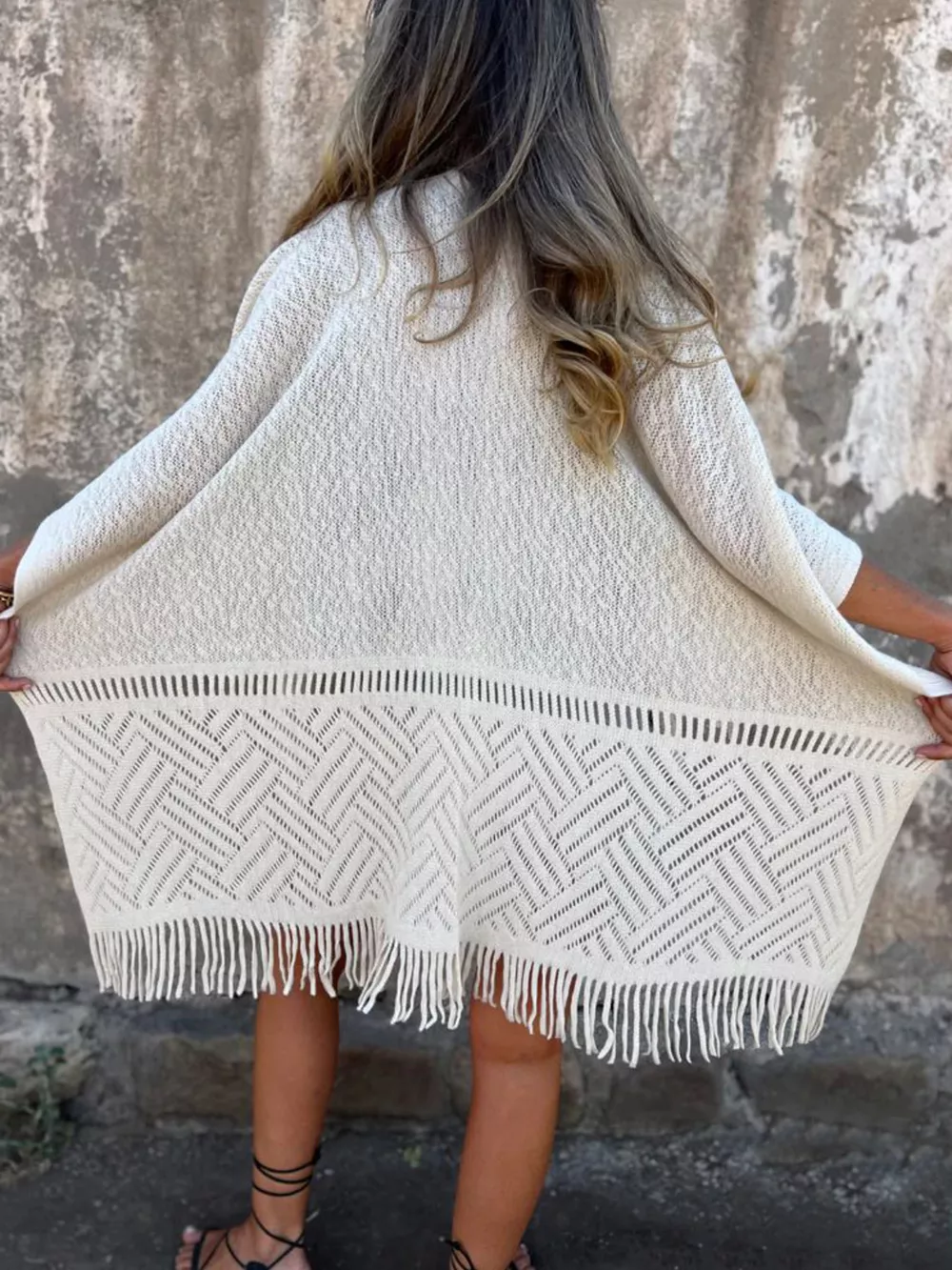 Fringe Open Front Cardigan, image 7