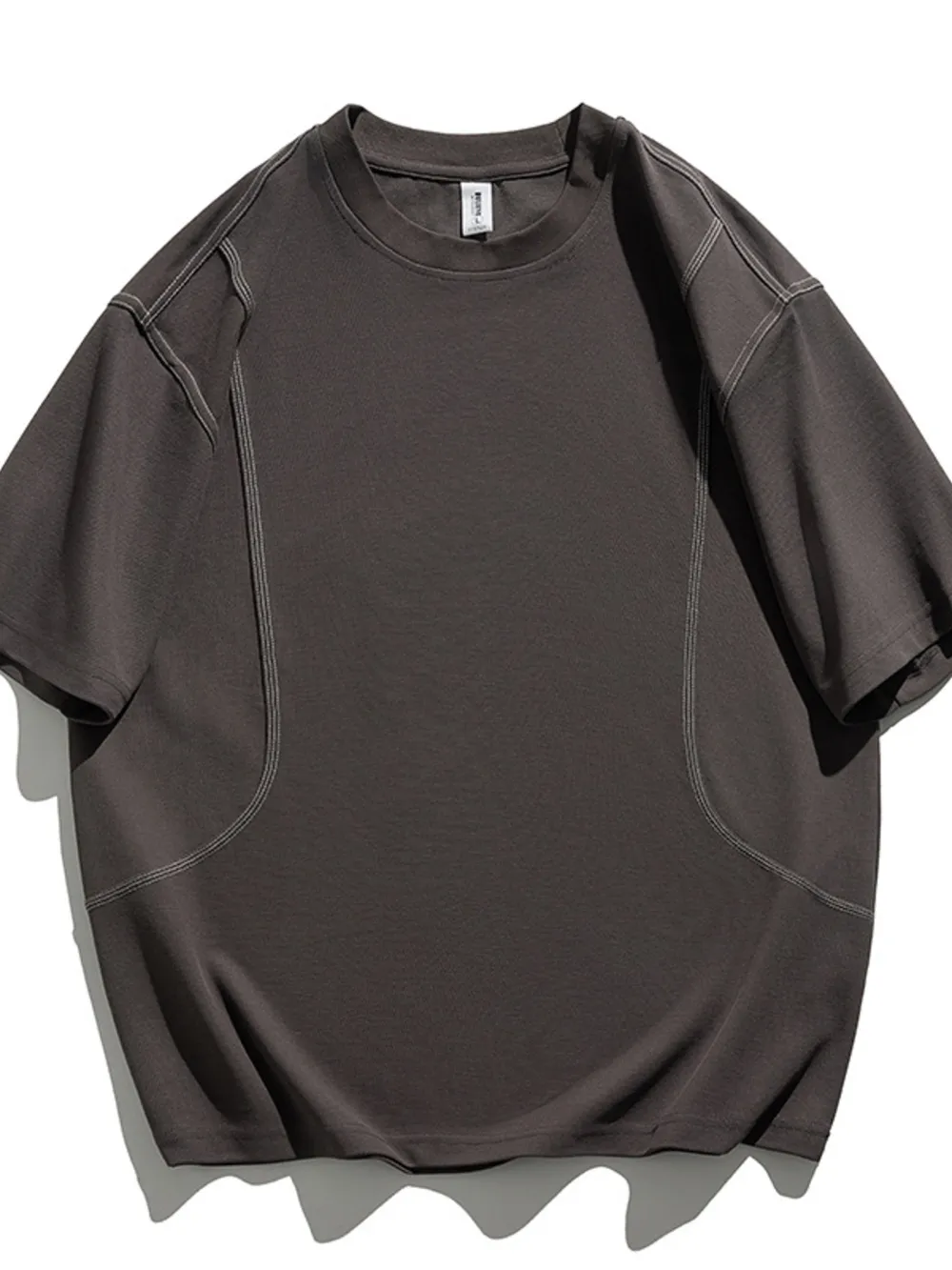 Men's Plus Size Round Neck Short Sleeve T-Shirt, image 5