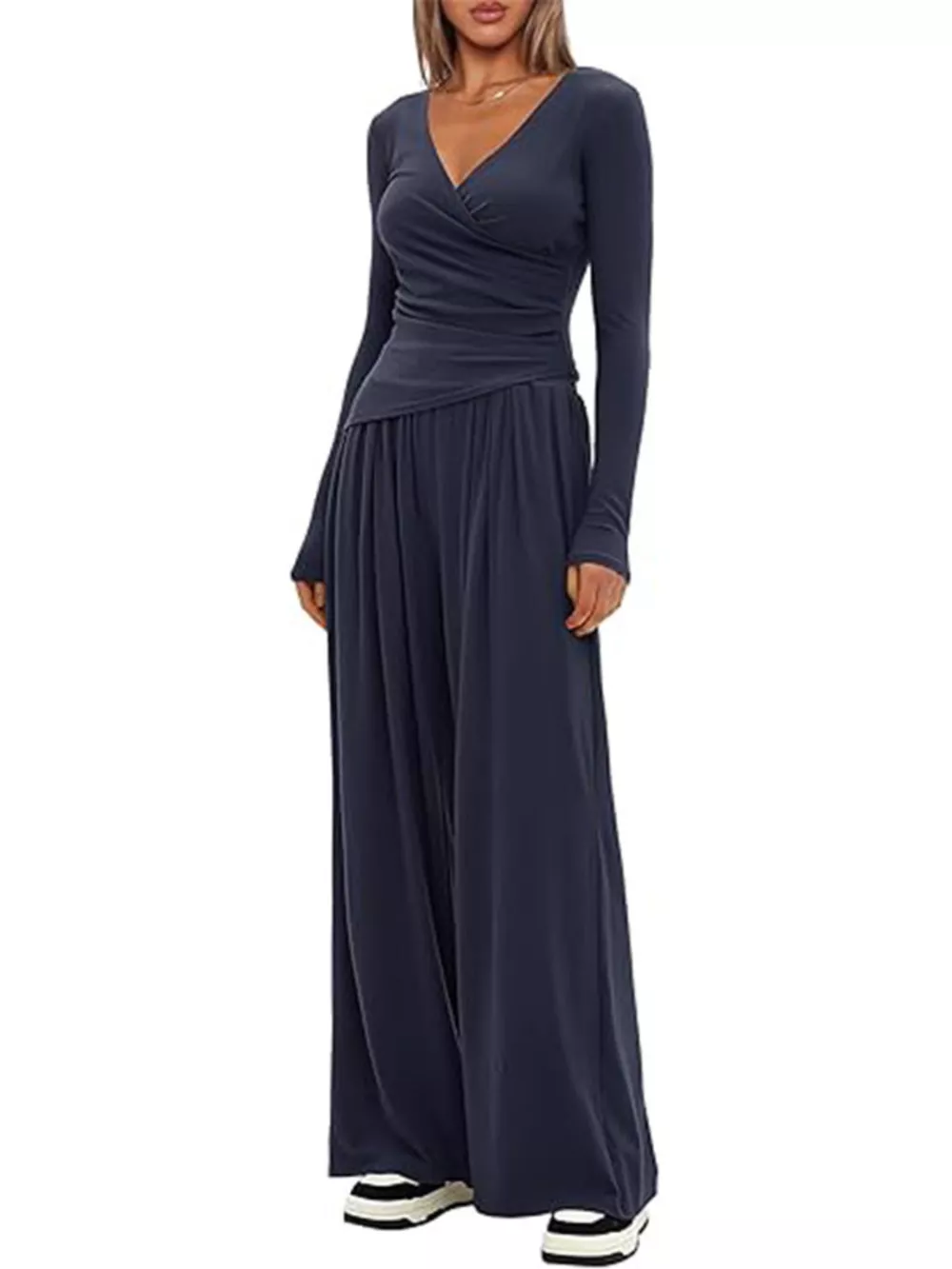 Casual Long Sleeve Top and Pants Two-Piece Set, image 15