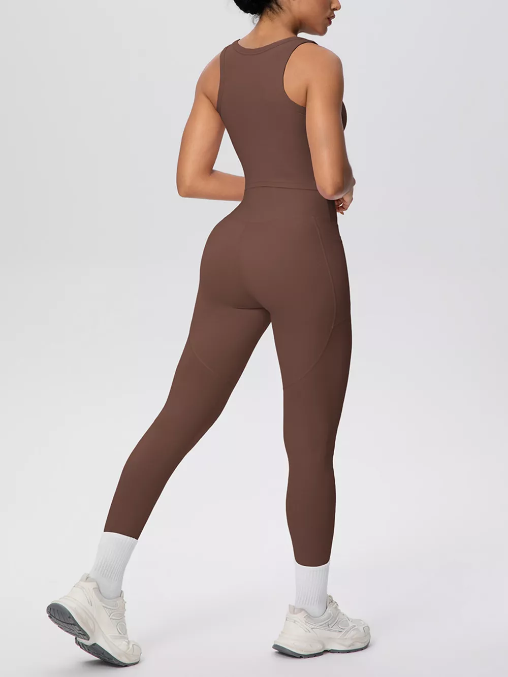 Scoop Neck Tank and High-Waisted Leggings Active Set, image 19