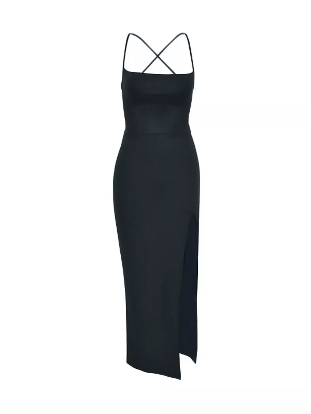 Tied High-Slit Bodycon Dress, image 6