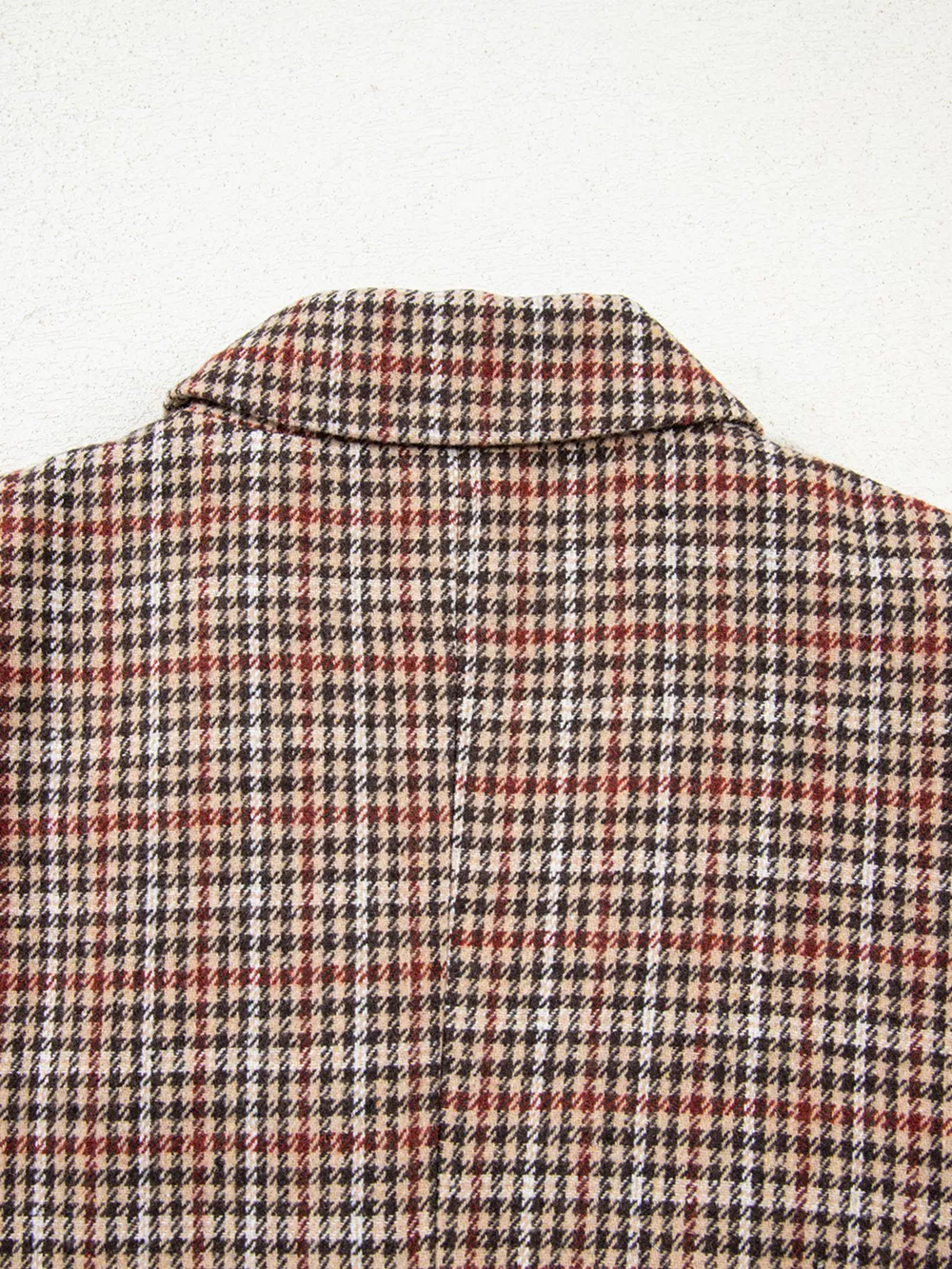 Houndstooth Lapel Collar Blazer, image 14