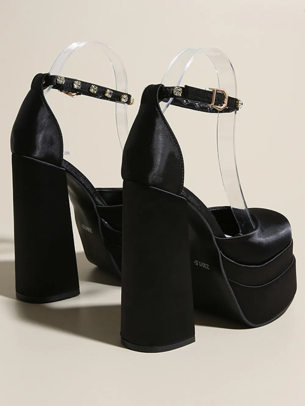 Platform High Heel Ankle Strap Pumps, image 6