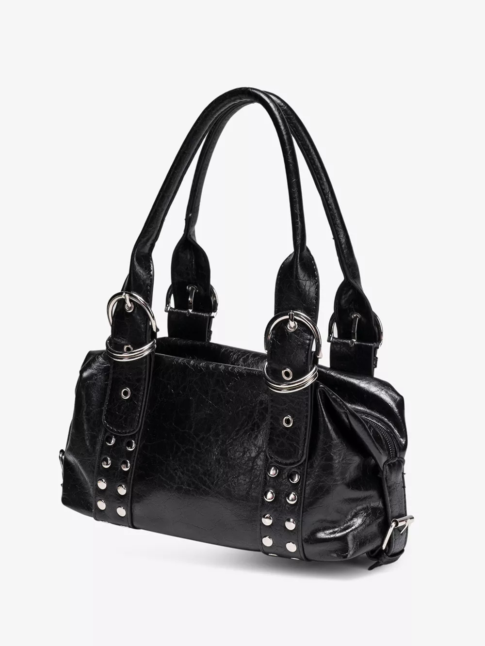 Studded Buckle Accent Handbag, image 5