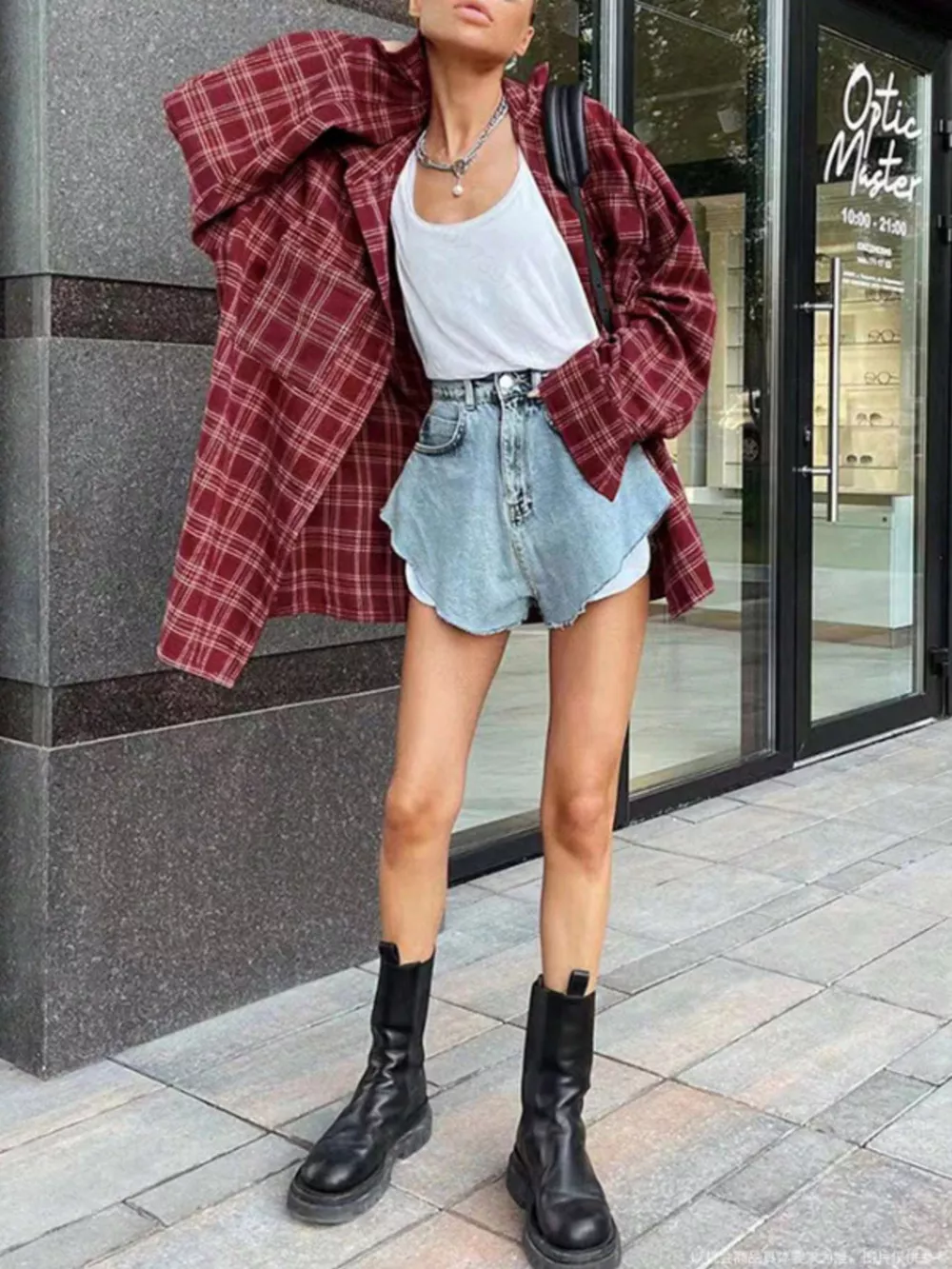 Plaid Button-Down Long Sleeve Shirt, image 4