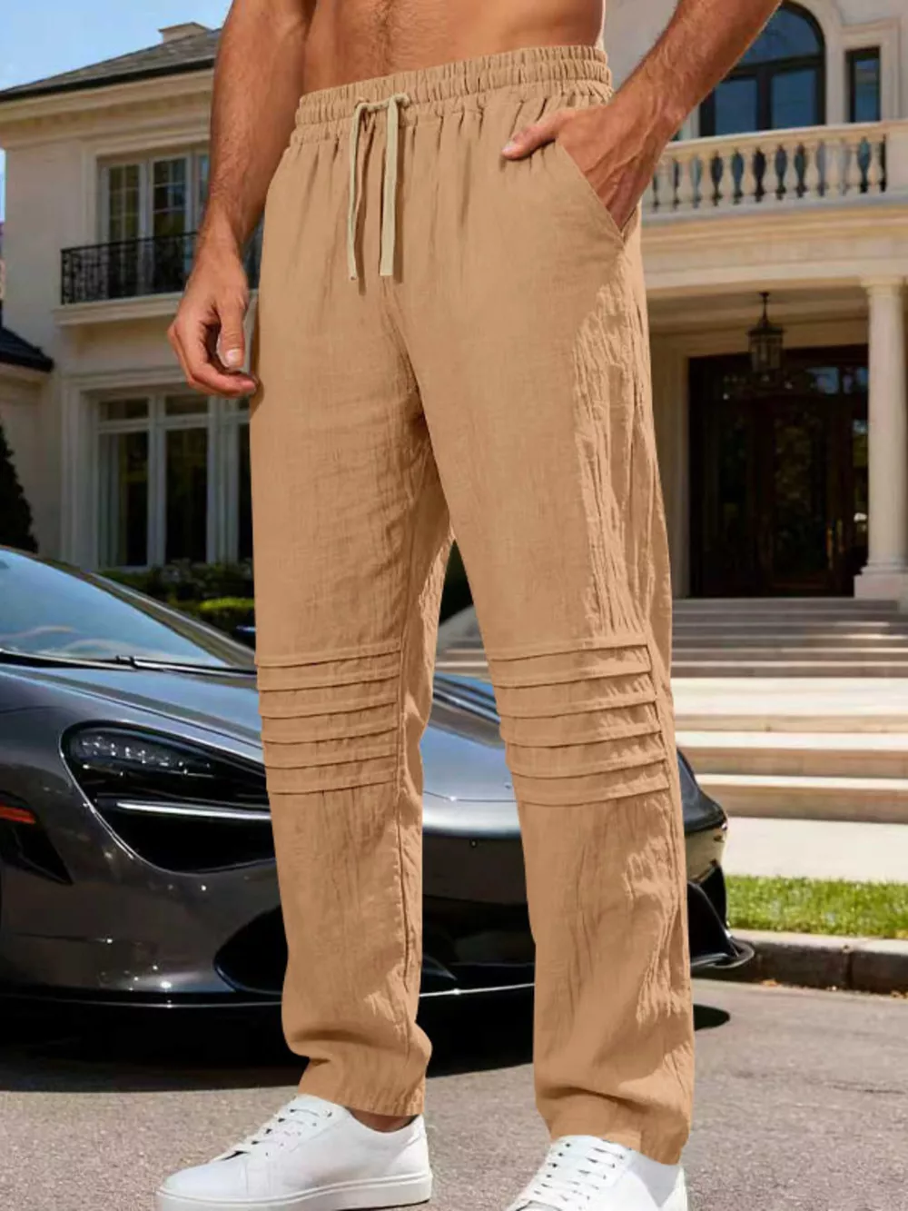 Men's Full Size Casual Drawstring Pants Plus Size, image 18