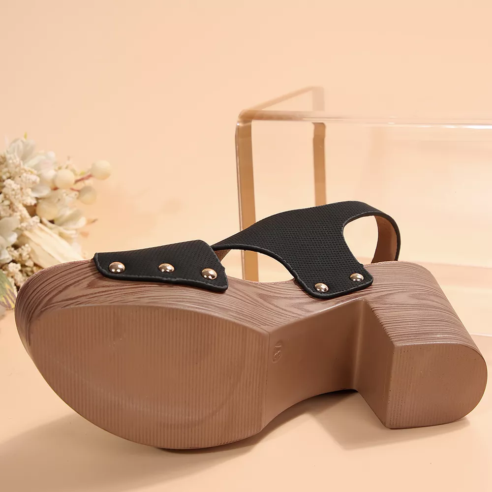 Crisscross Block Heels Sandals, image 15