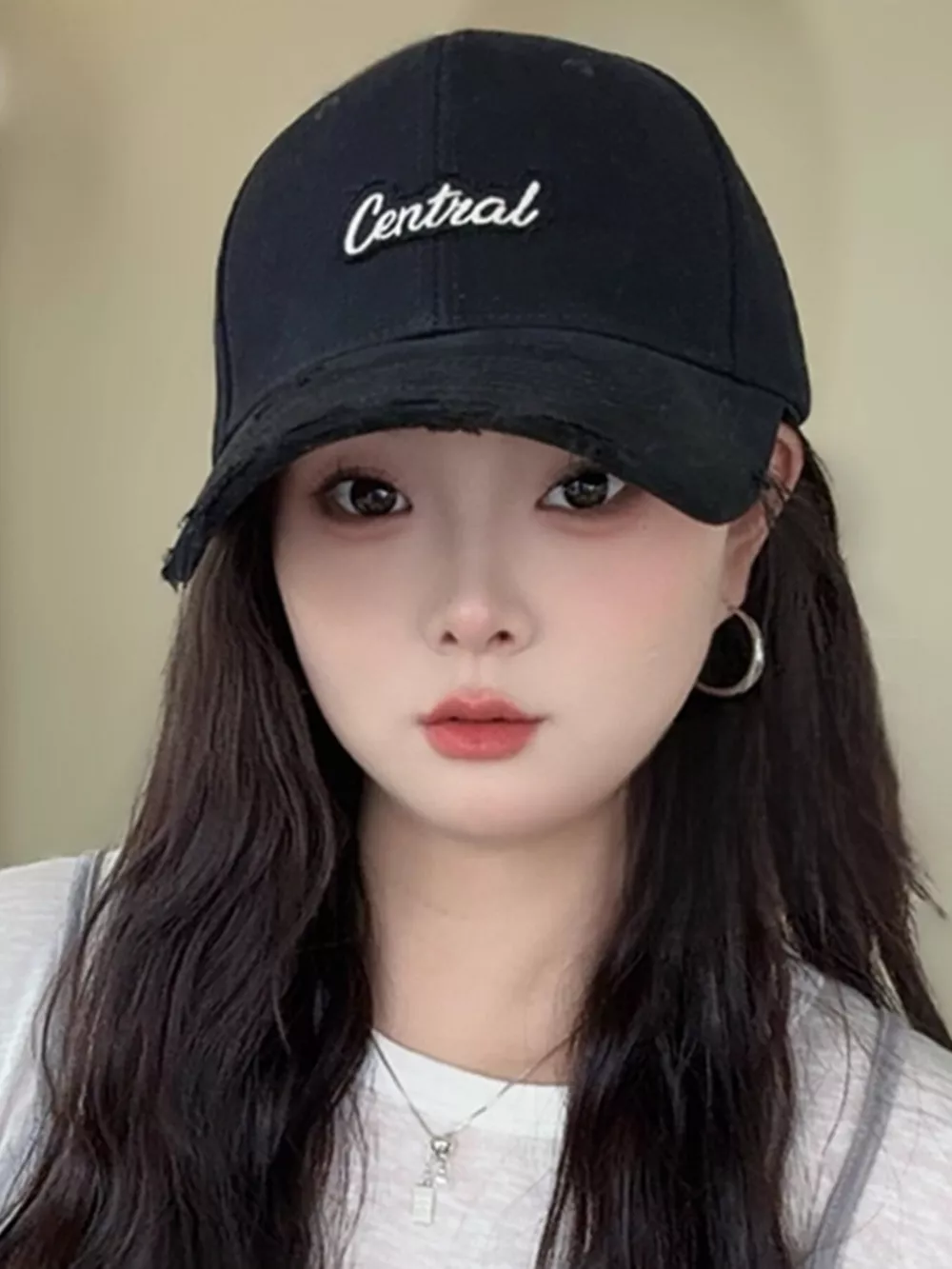 Distressed Embroidered Causal Baseball Cap, image 4