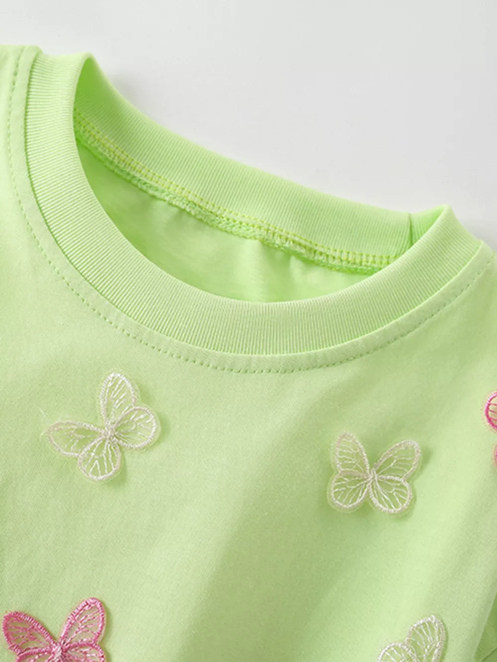 Children's Butterfly Applique Short Sleeve T-Shirt, image 4