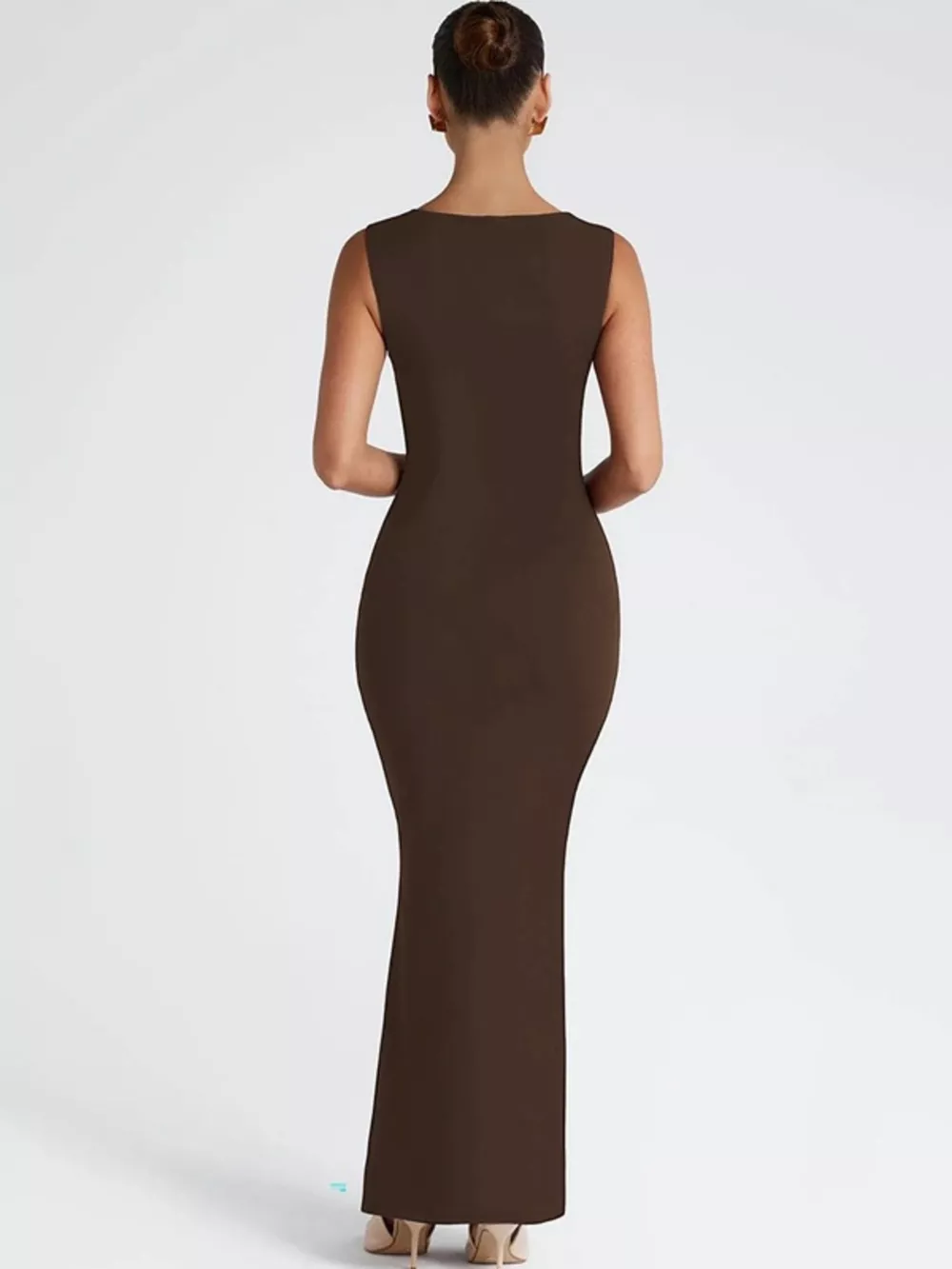 Square Neck Sleeveless Maxi Dress, image 10