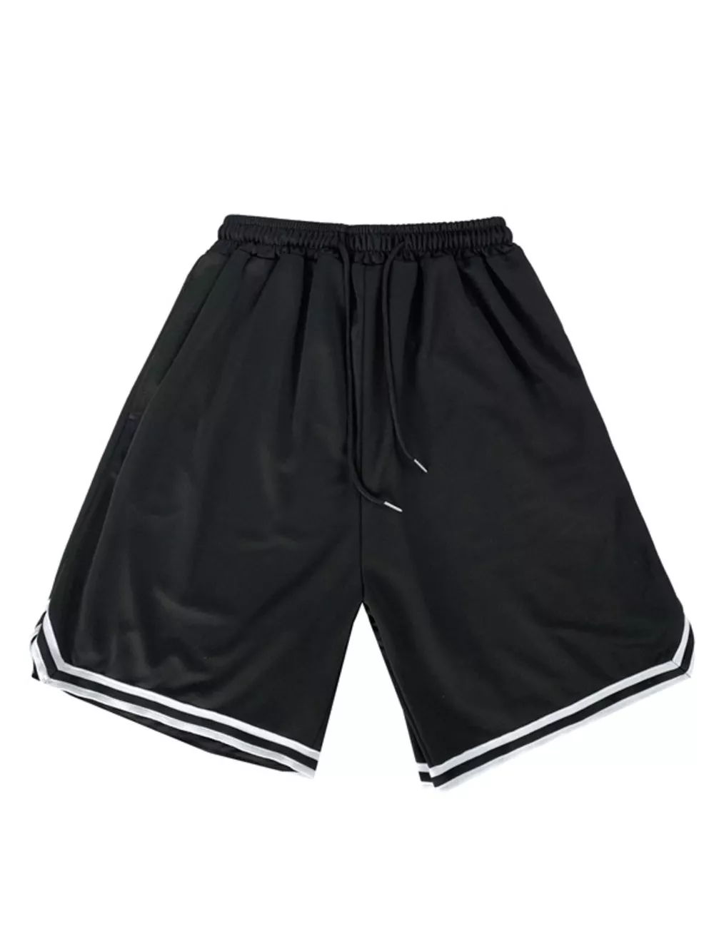 Men's Plus Size Drawstring Striped Shorts, image 4