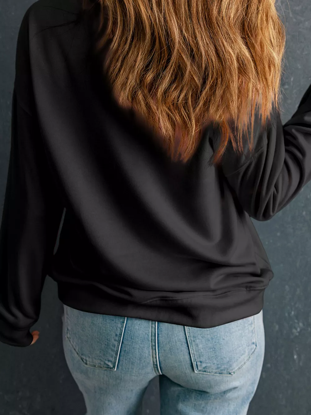Christmas Sequin Ribbon Bow Drop Shoulder Sweatshirt, image 5