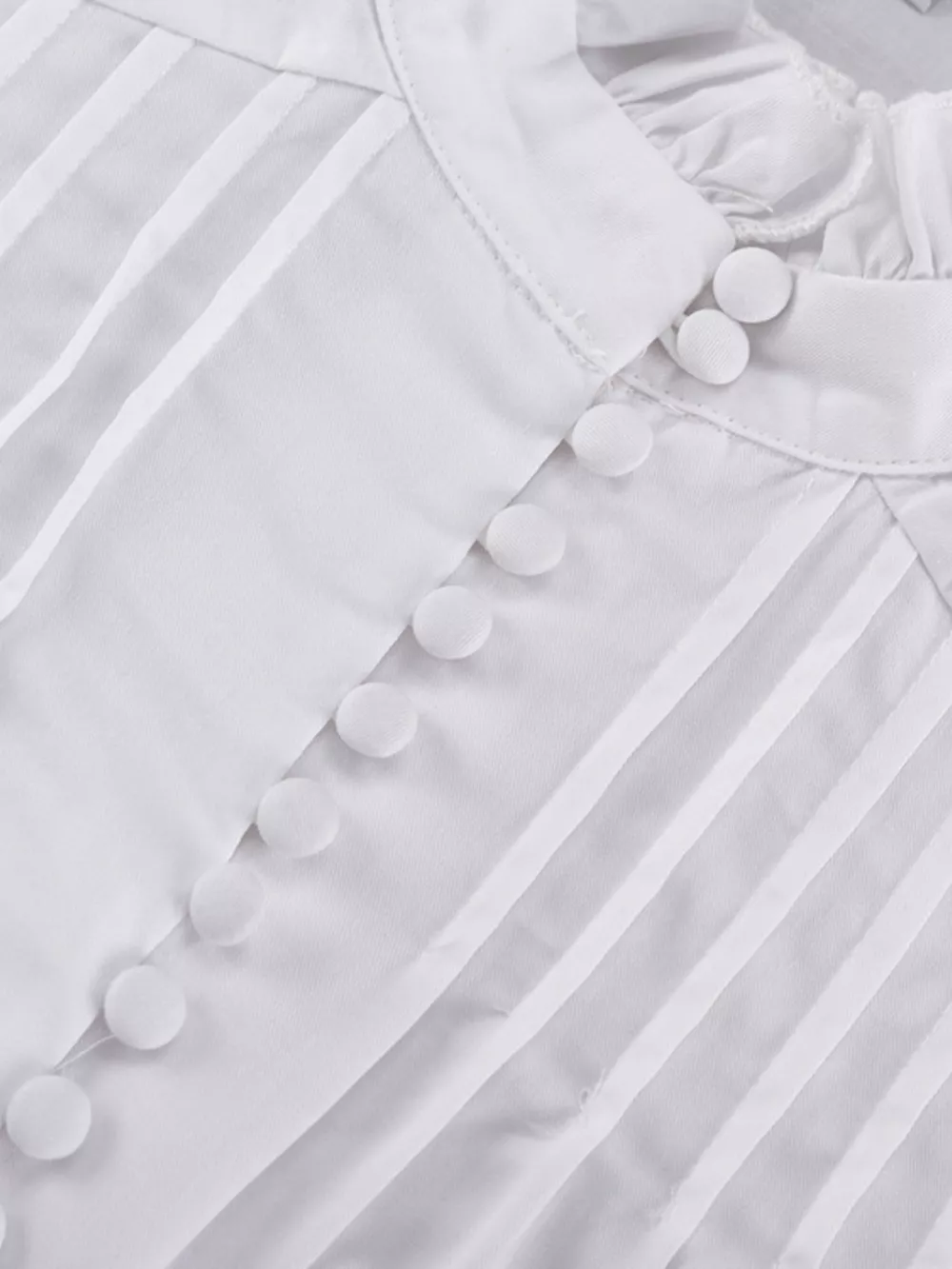Button-Up Balloon Sleeve Mini Dress, image 10