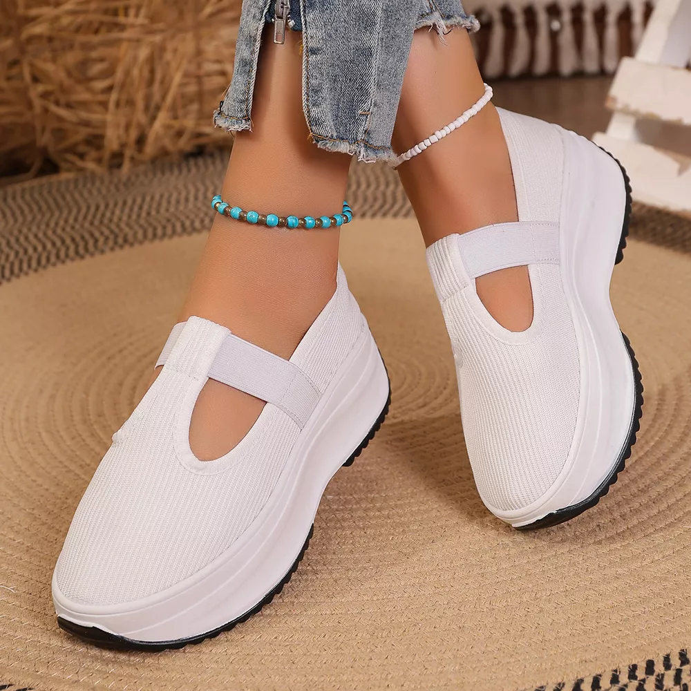 Round Toe Platform Slip-Ons, image 7