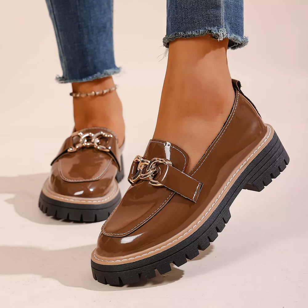 Chain Decor Chunky Loafers, image 3