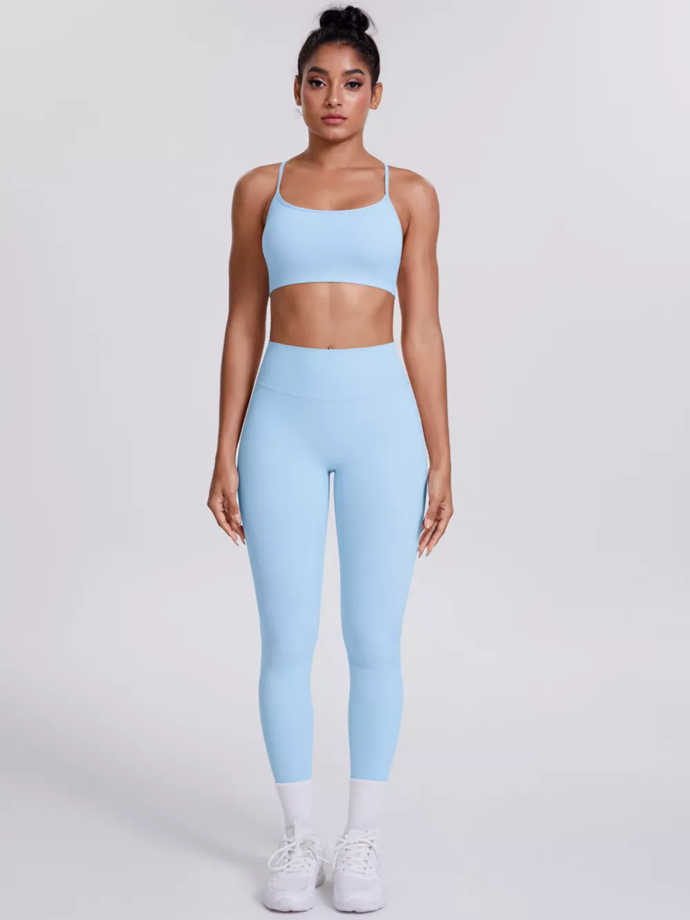 Criss-Cross Back Cami and Leggings Active Set, image 21
