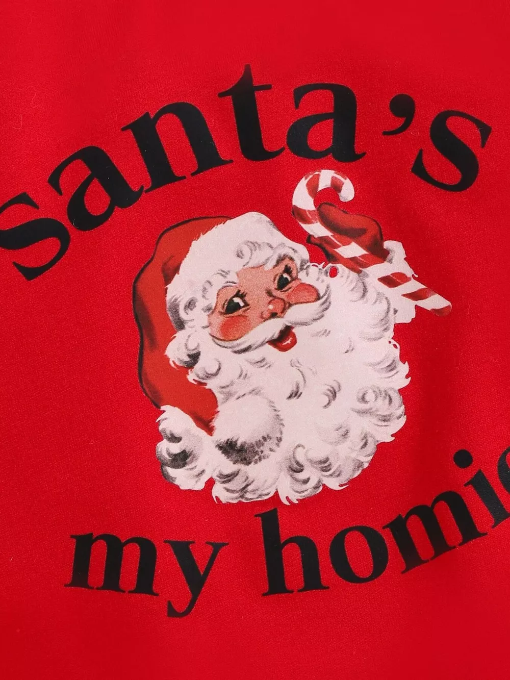 Children's Christmas Santa 's My Homie Graphic Sweatshirt, image 4
