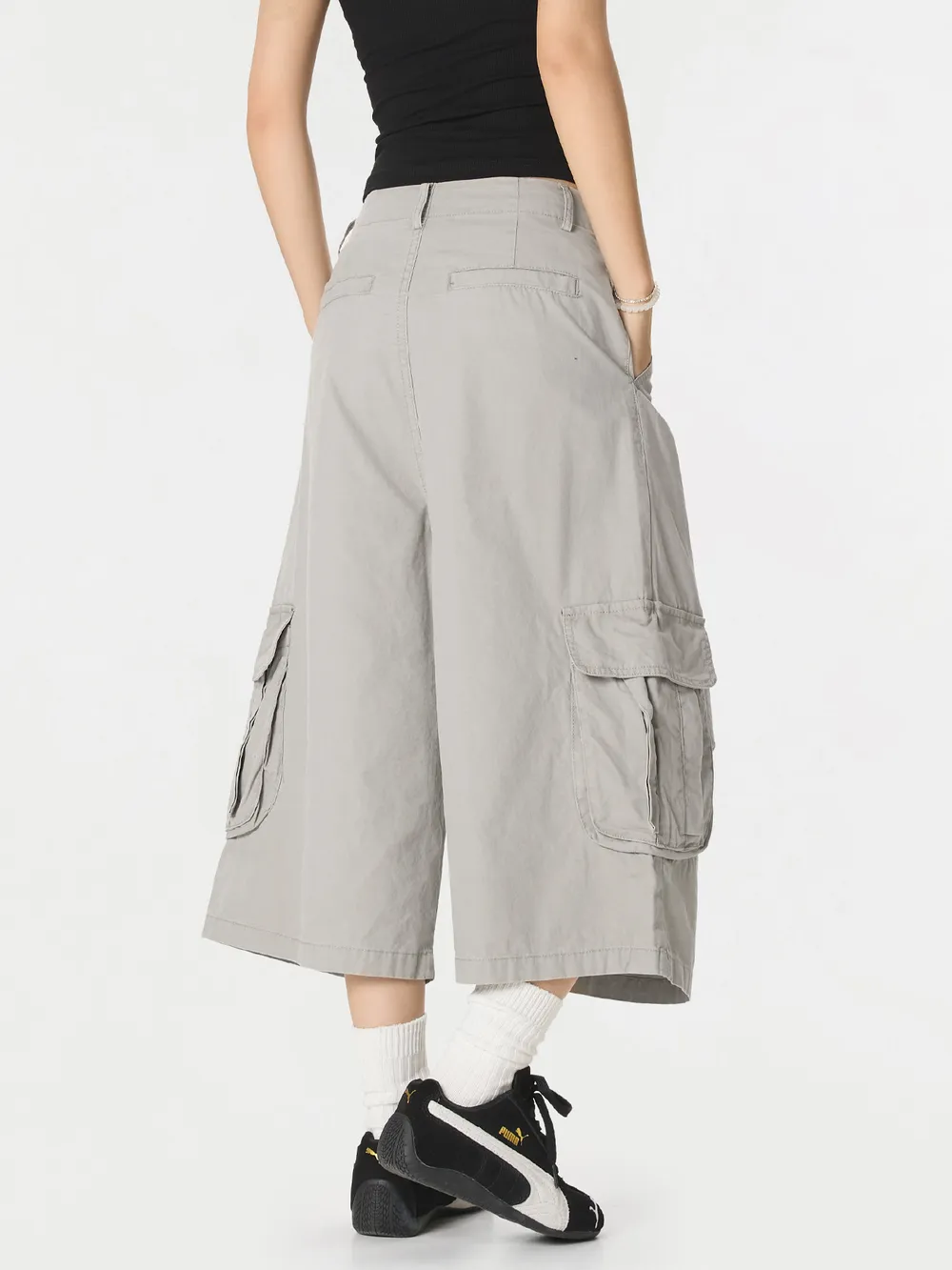Men's Wide Leg Cargo Shorts, image 9