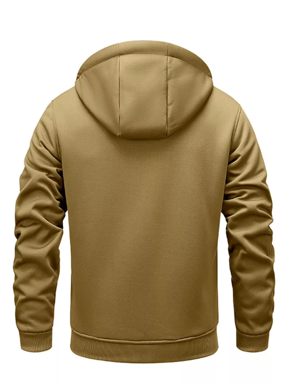 Men's Full Size Warm Fleece Lined Zip-Up Hoodie Plus Size, image 4