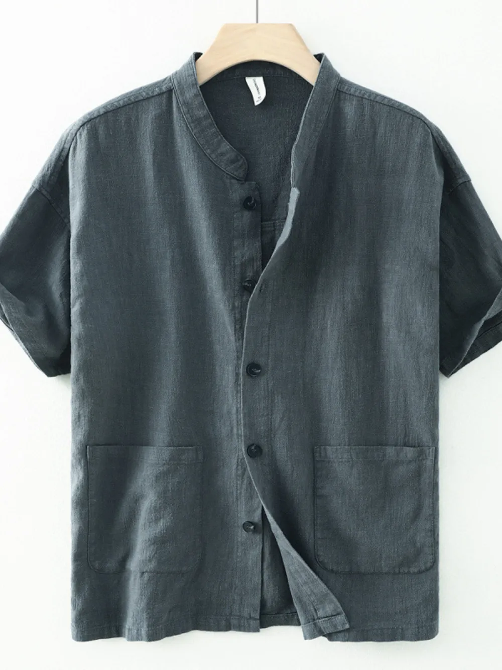 Men's Plus Size Button Up Short Sleeve Shirt, image 5