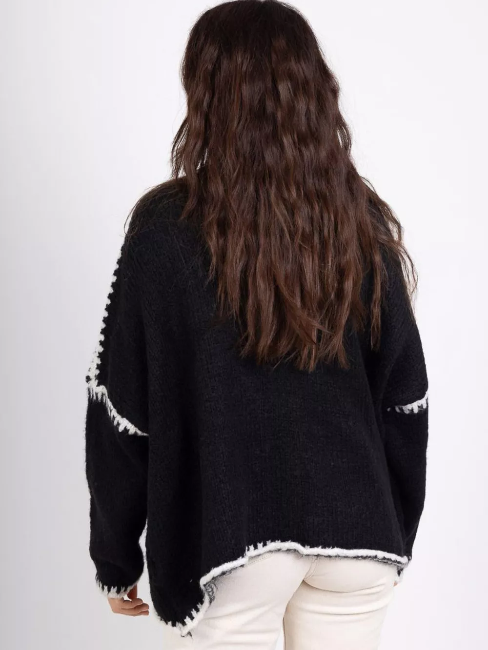 Contrast Trim Open Front Cardigan, image 26
