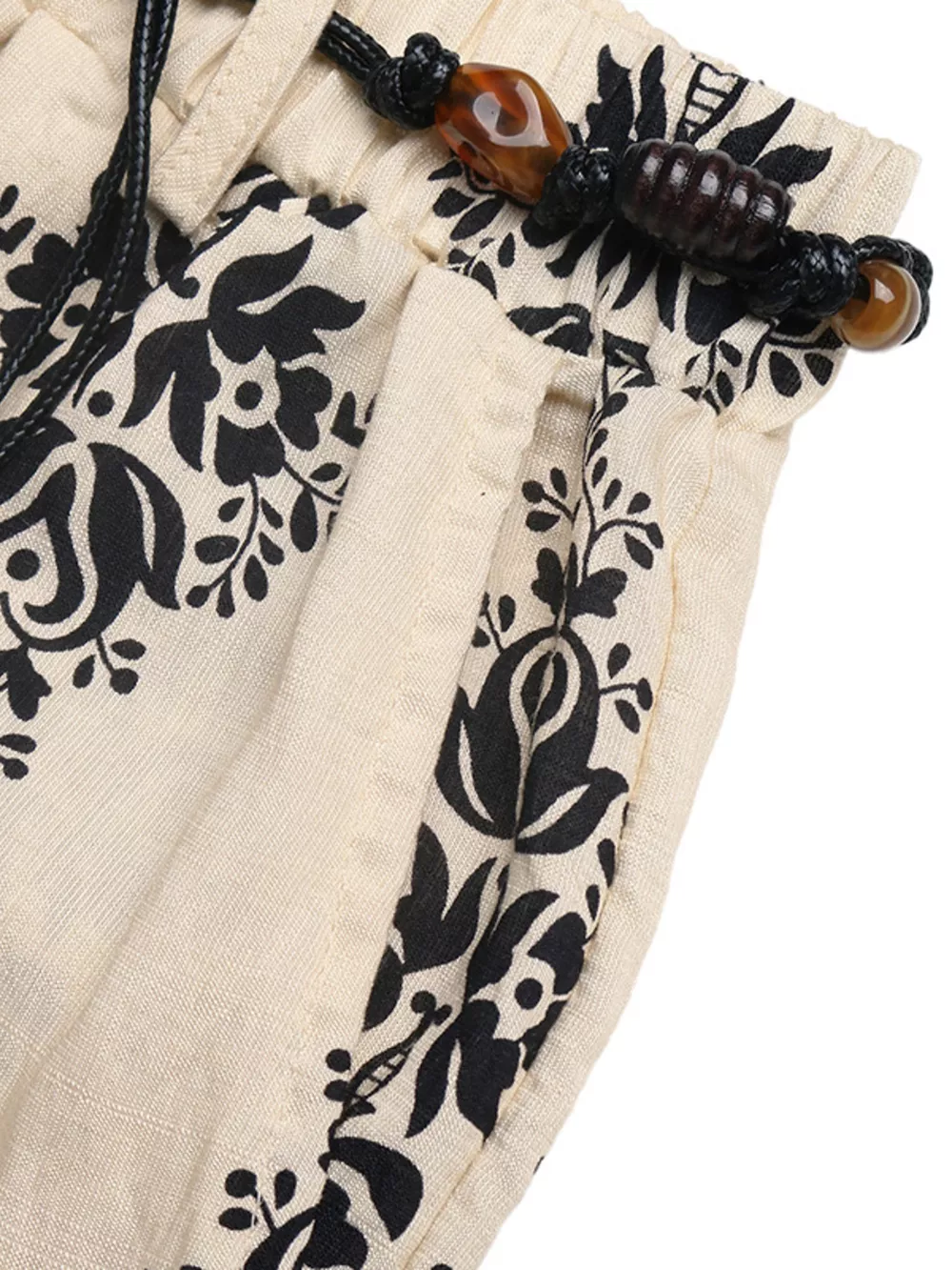 Boho Print Wide Leg Pants, image 6