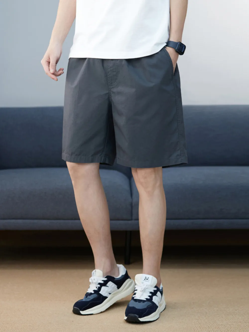 Men's Plus Size Casual Pocketed Shorts