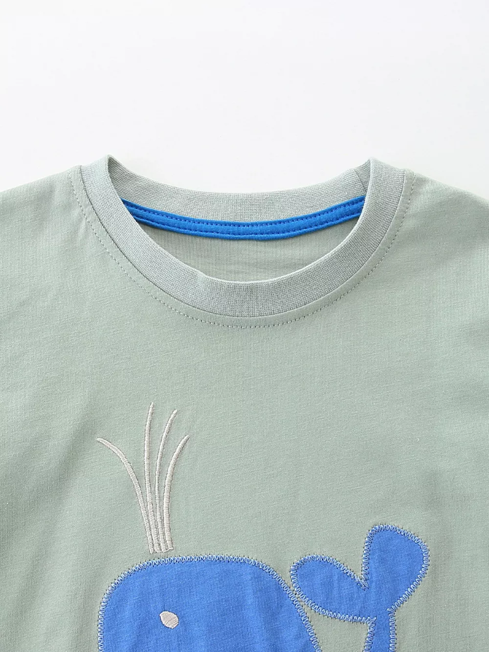 Children's Ocean Vibes Whale Embroidered Tee and Shorts Set, image 3