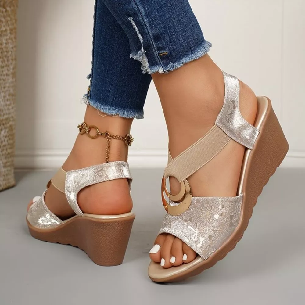 Open Toe Wedge Sandals, image 6