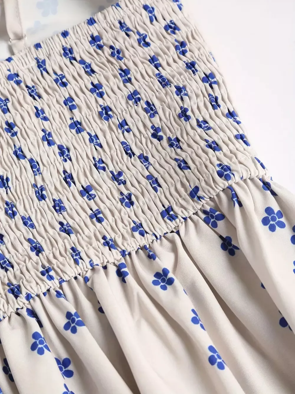 Sardine Print Spaghetti Strap Midi Dress, image 13