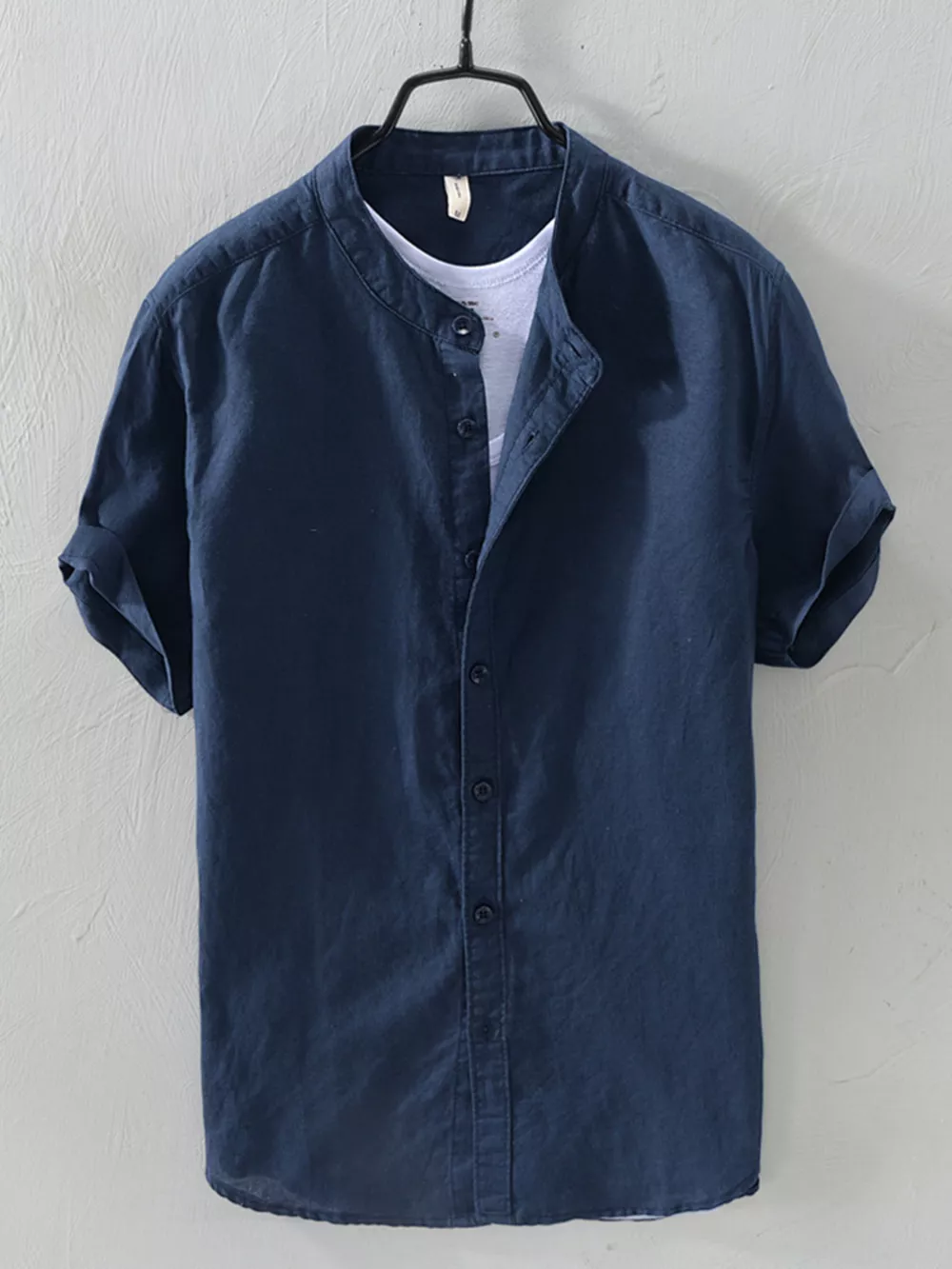 Men's Full Size Button Up Short Sleeve Shirt Plus Size, image 2