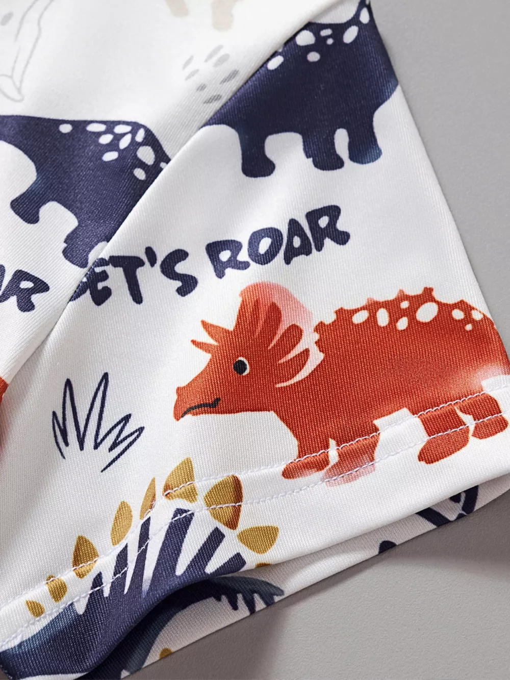 Children's Dinosaur Print Short Sleeve T-Shirt and Shorts Set, image 4