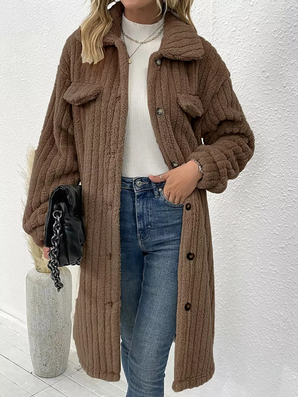Button-Down Longline Outerwear, image 8