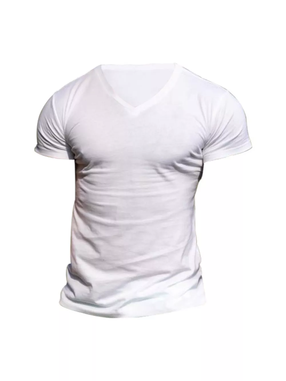 Men's Full Size V-Neck Slim Fit Casual T-Shirt Plus Size, image 12