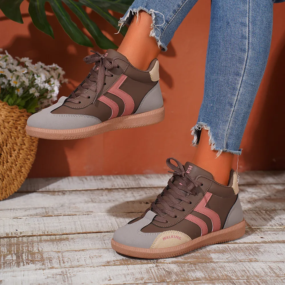 Round Toe Lace Up Sneakers, image 8