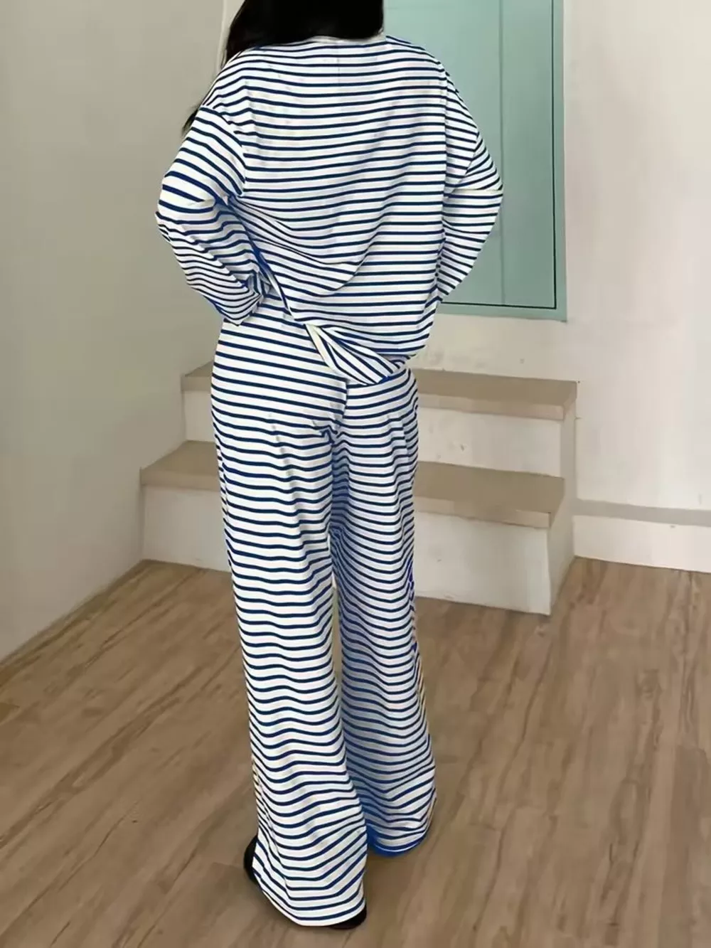 Striped Long Sleeve Top and Pants Set, image 21