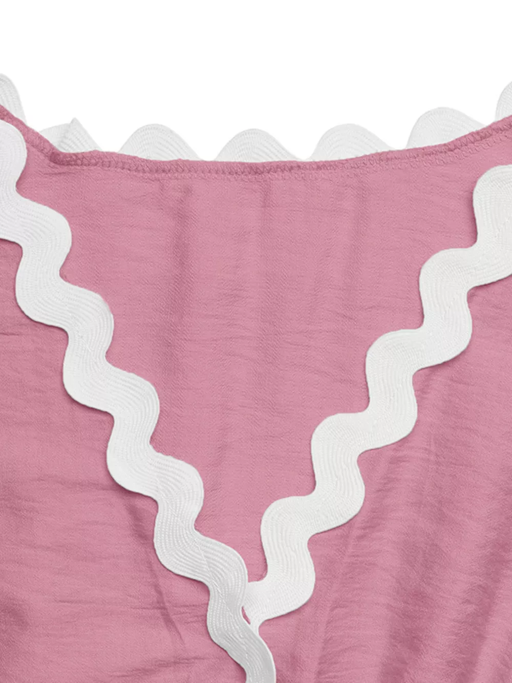 Scalloped Trim Wrap Romper, image 16