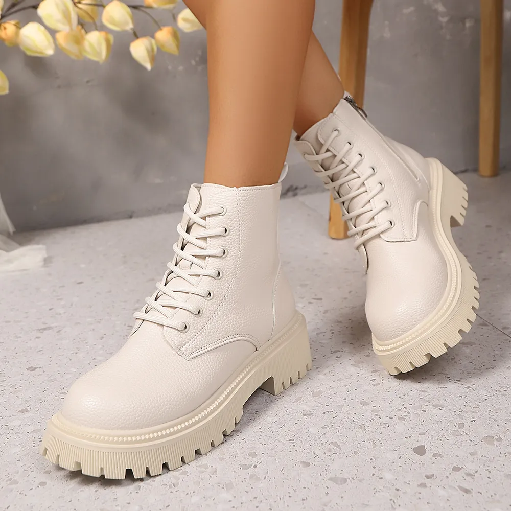 Lace Up Platform Boots, image 3