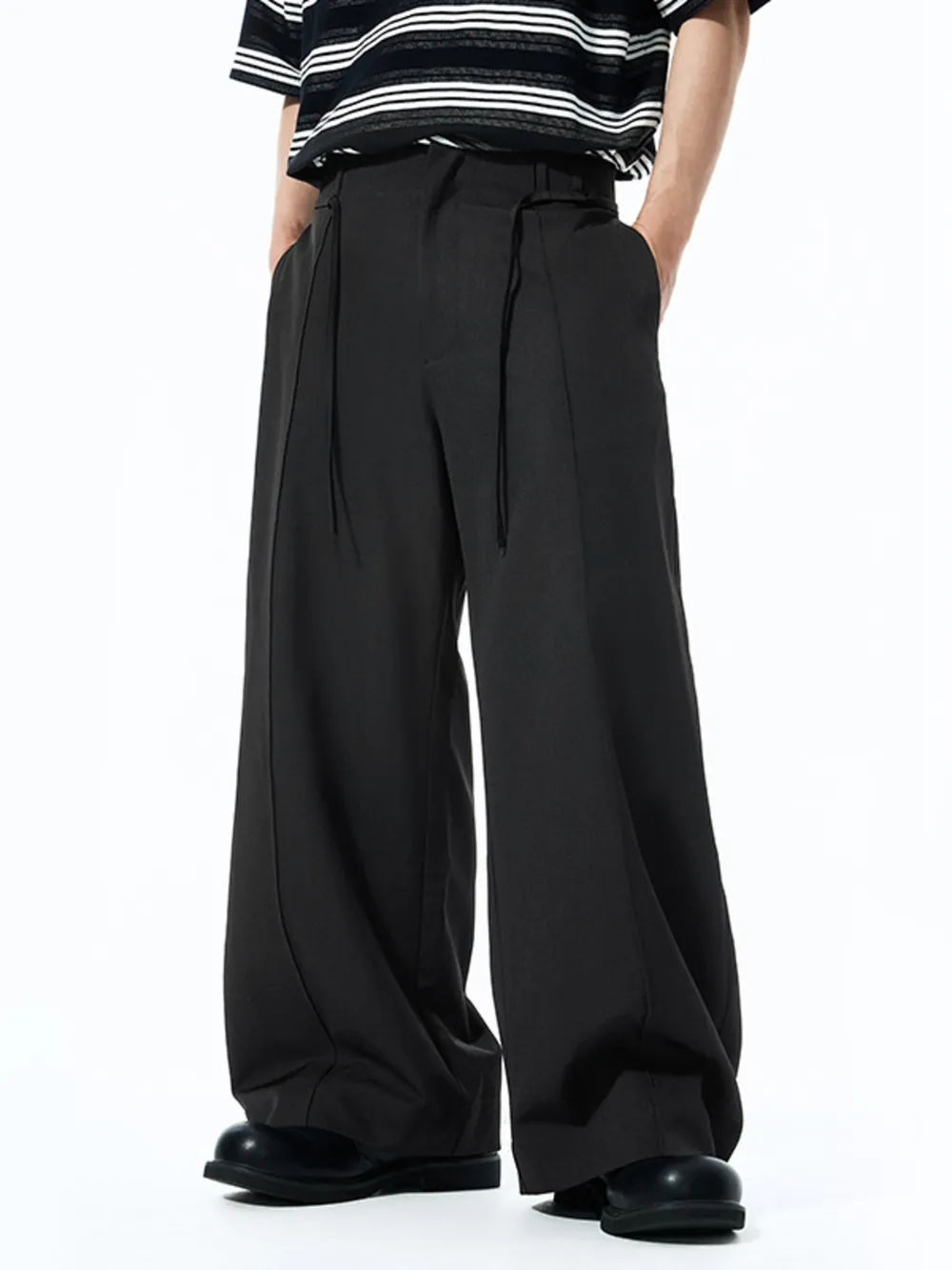 Men's High-Waist Wide-Leg Pants, image 2