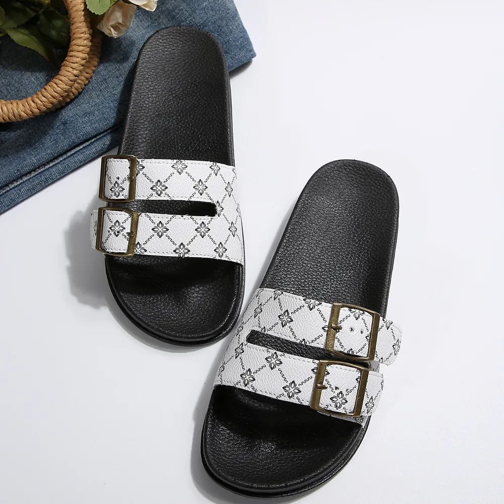 Open Toe Double Buckle Sandals, image 25