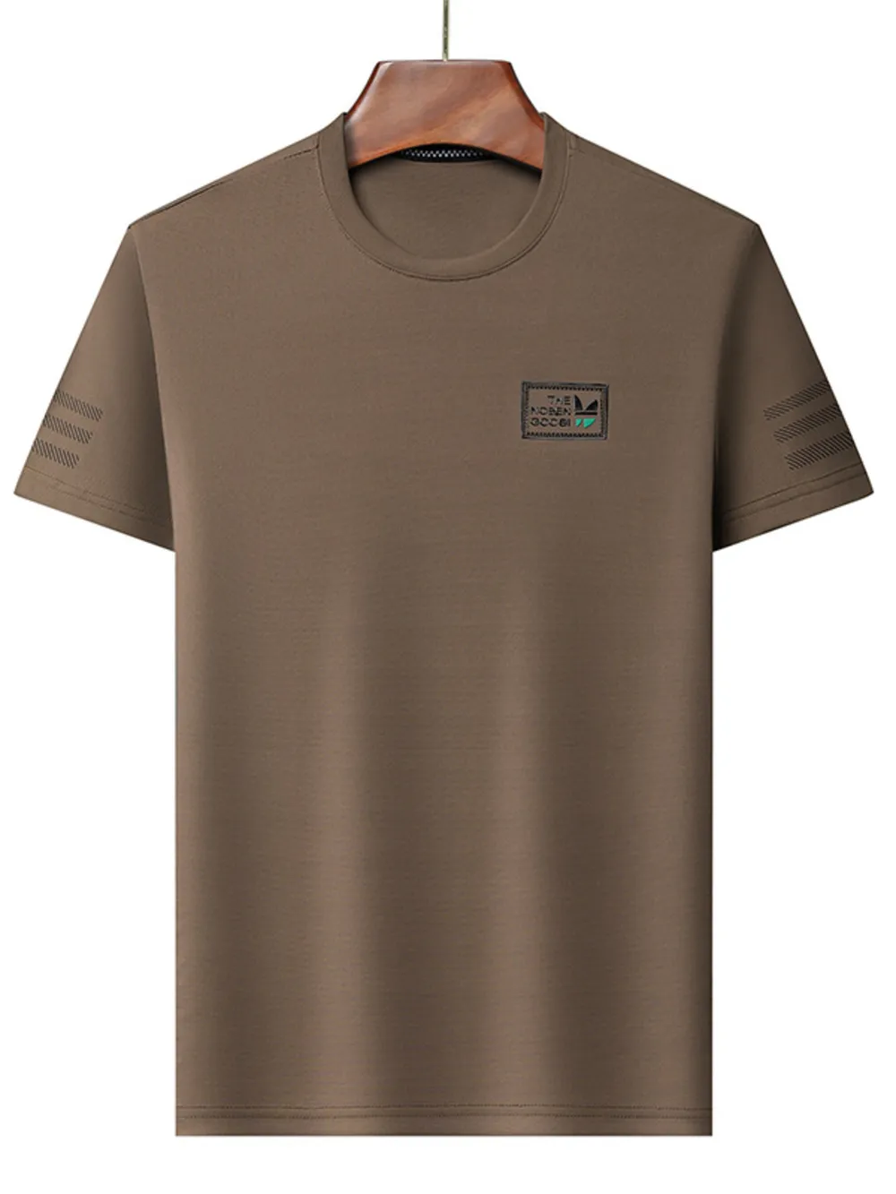 Men's Plus Size Crew Neck Short Sleeve T-Shirt, image 2