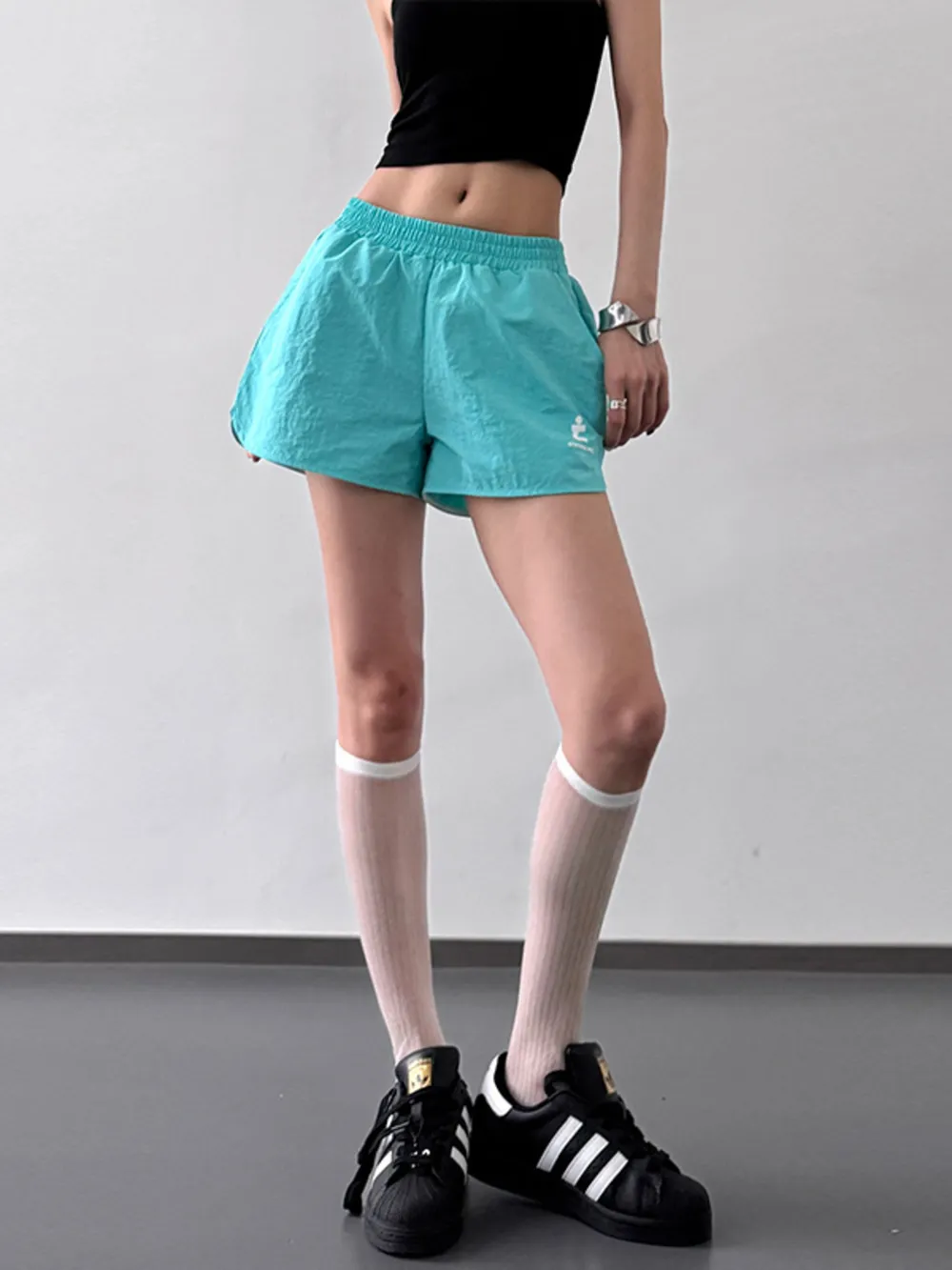 Elastic Waist Shorts with Pockets, image 10