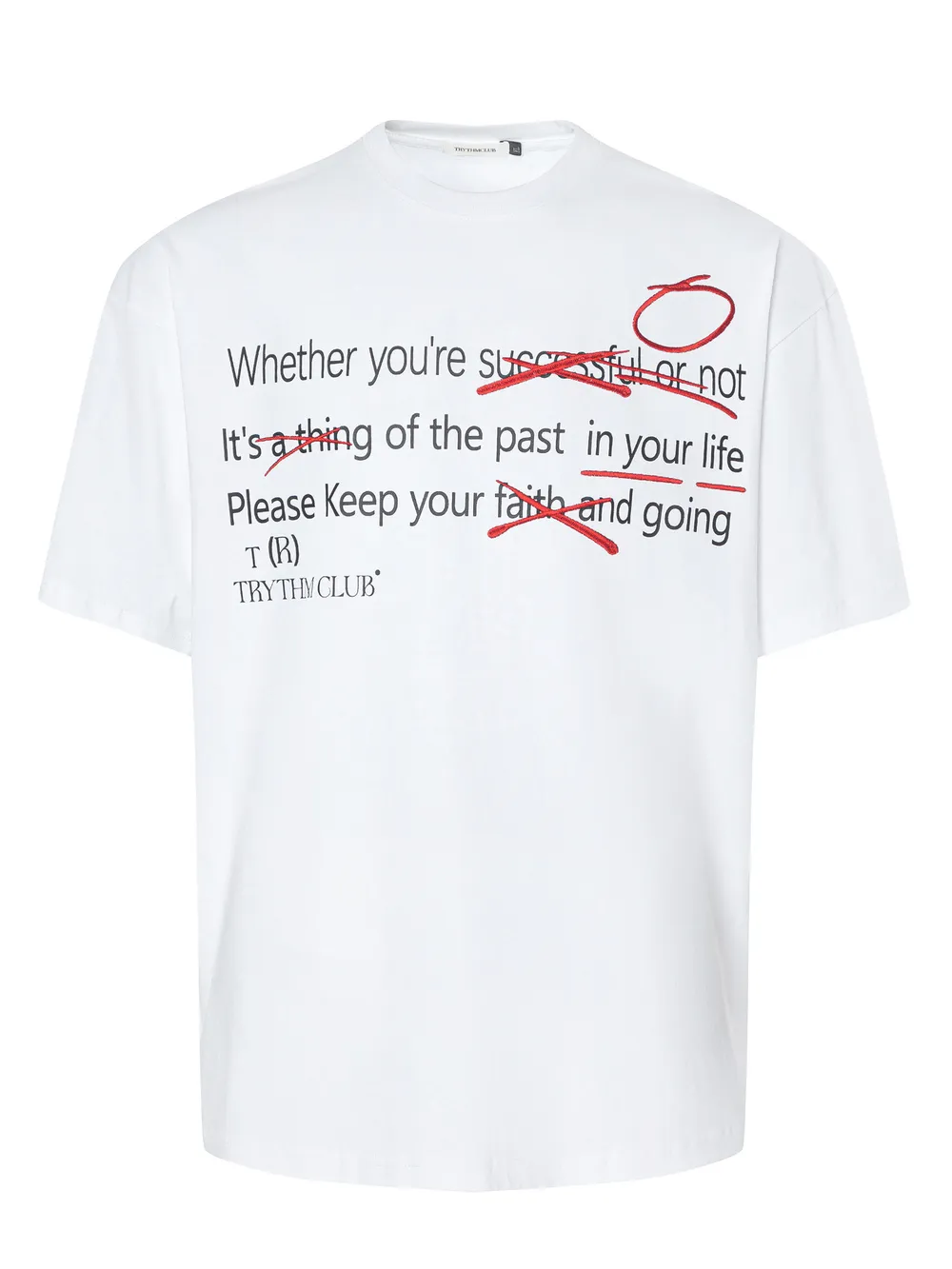 Men's Letter Graphic Round Neck Short Sleeve T-Shirt, image 3