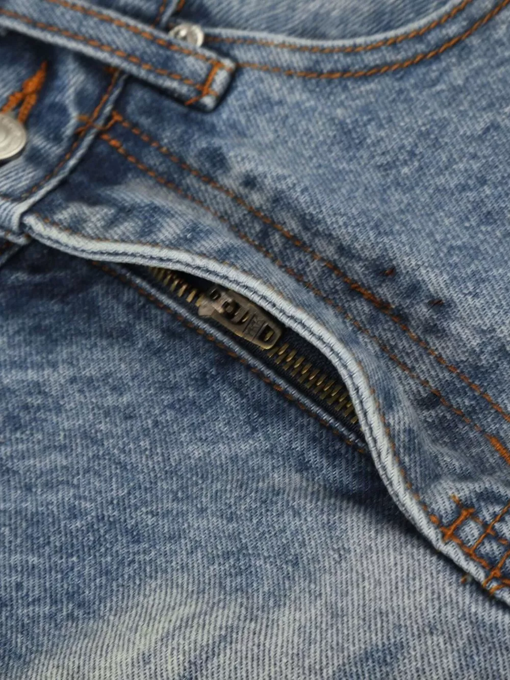 Men's Vintage Wash Wide Leg Denim Capris, image 6