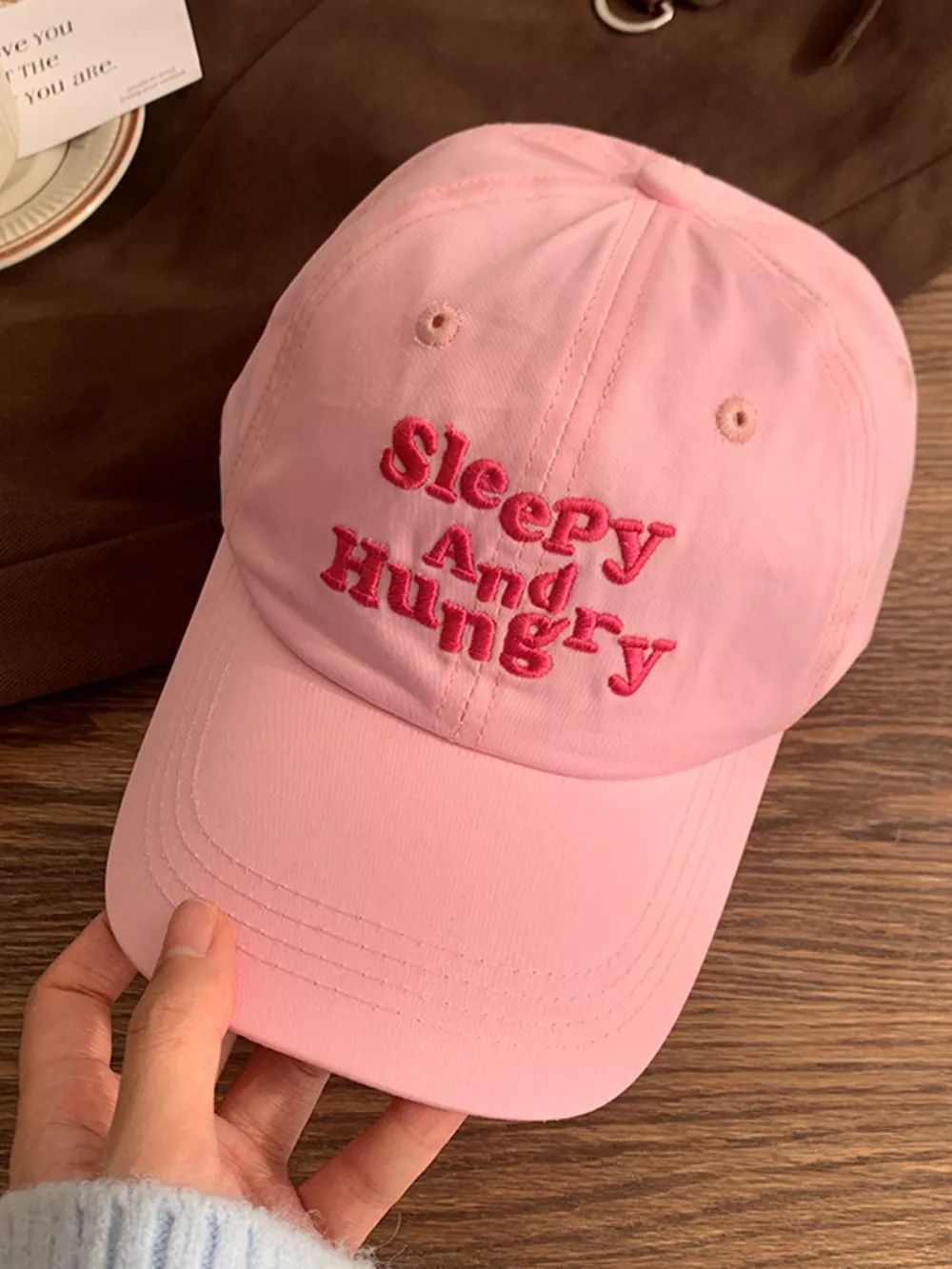 Letter Embroidered Baseball Cap, image 2